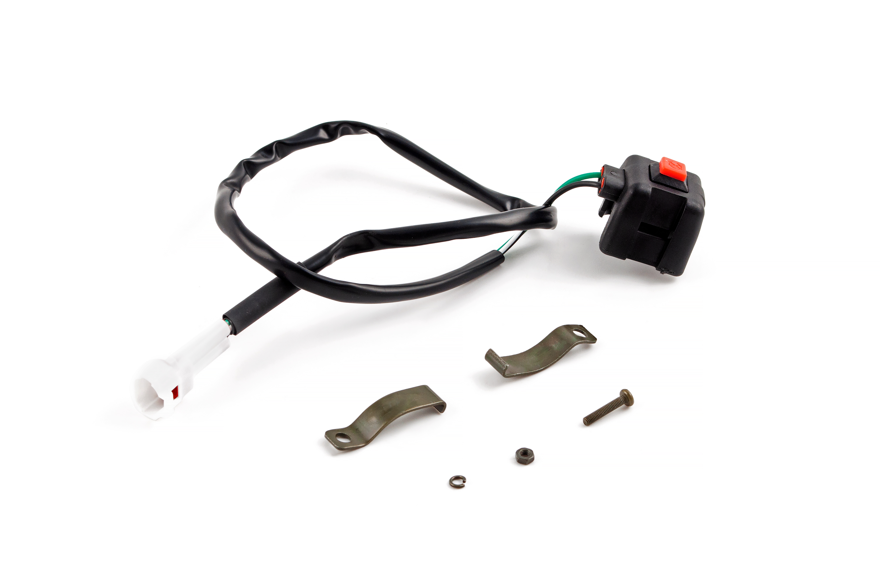 Кнопка стоп с креплением на руль квадратная универсальная Waterproof