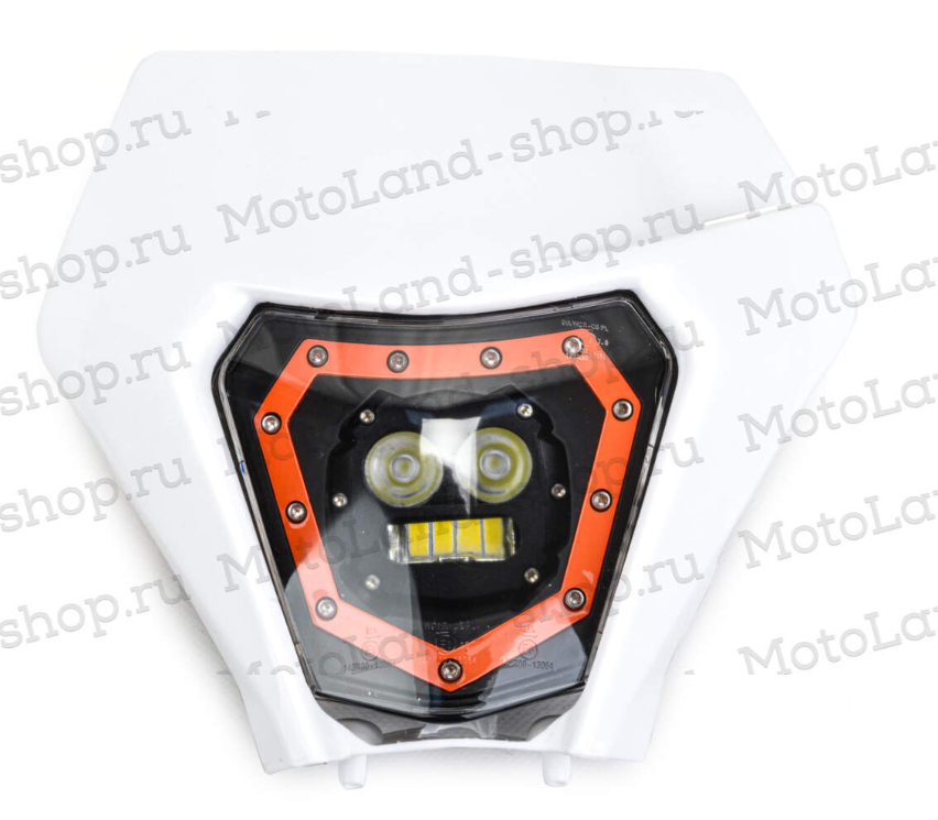 Фара в сборе тип KTM белая Exreme Enduro