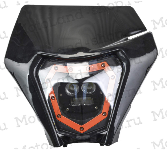 Фара в сборе тип KTM черная Exreme Enduro