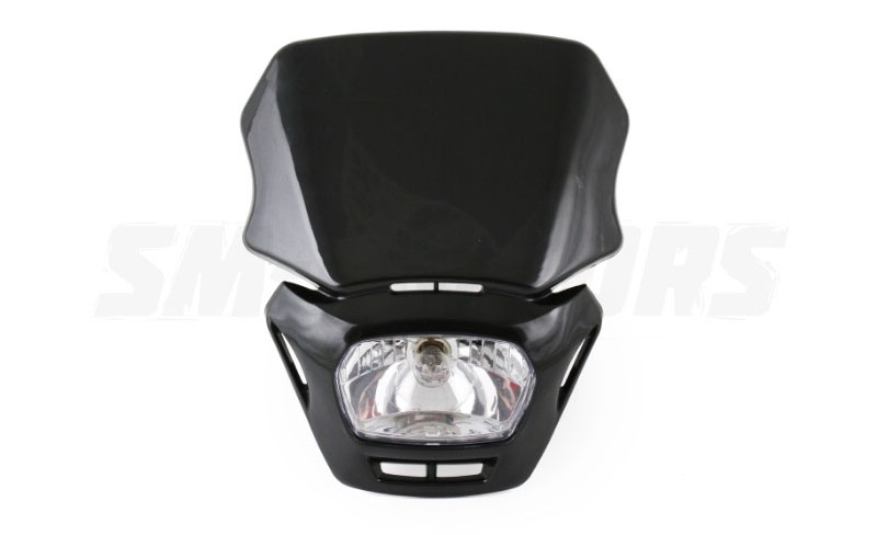 Фара с обтекателем для питбайка (тип TTR) черная
