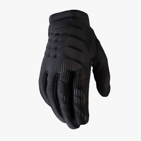 Мотоперчатки, 100%, Brisker Glove, Black, M, 2025