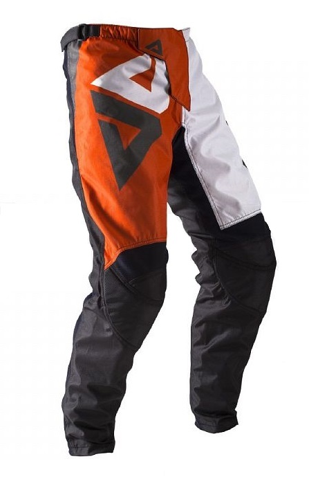 Брюки для мотокросса ATAKI Strike серые/оранжевые XL