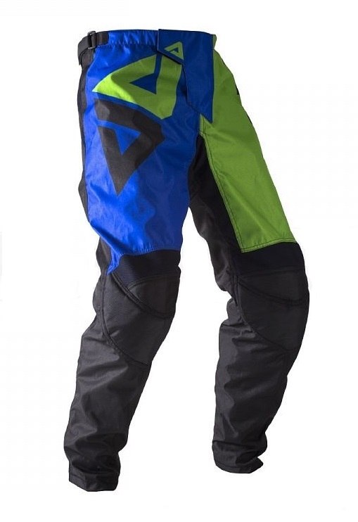 Брюки для мотокросса ATAKI Strike синие/зеленые L