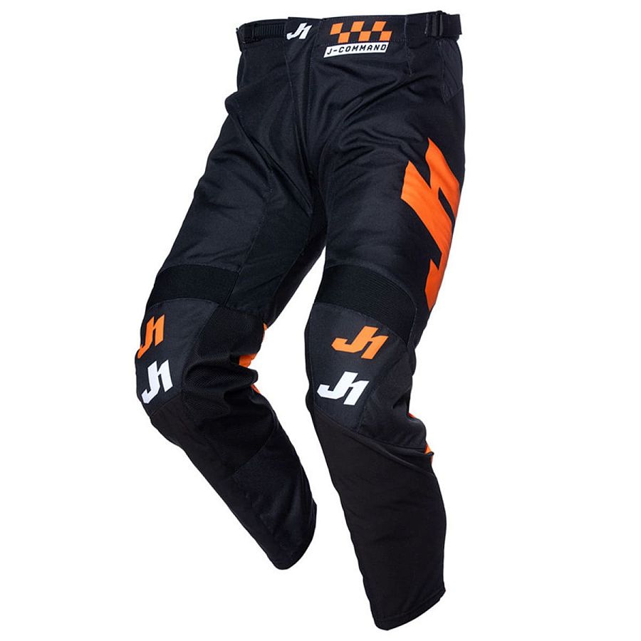 Брюки для мотокросса JUST1 J-COMMAND COMPETITION (черный/оранжевый, 34, 1560035-930-6946)