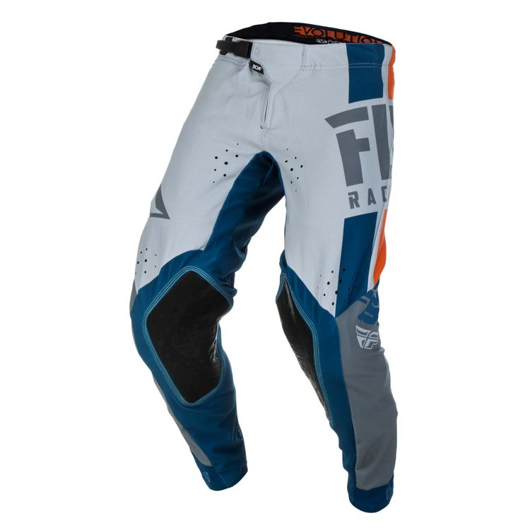 Брюки для мотокросса FLY RACING EVOLUTION DST синие/серые/оранжевые (2019) 32