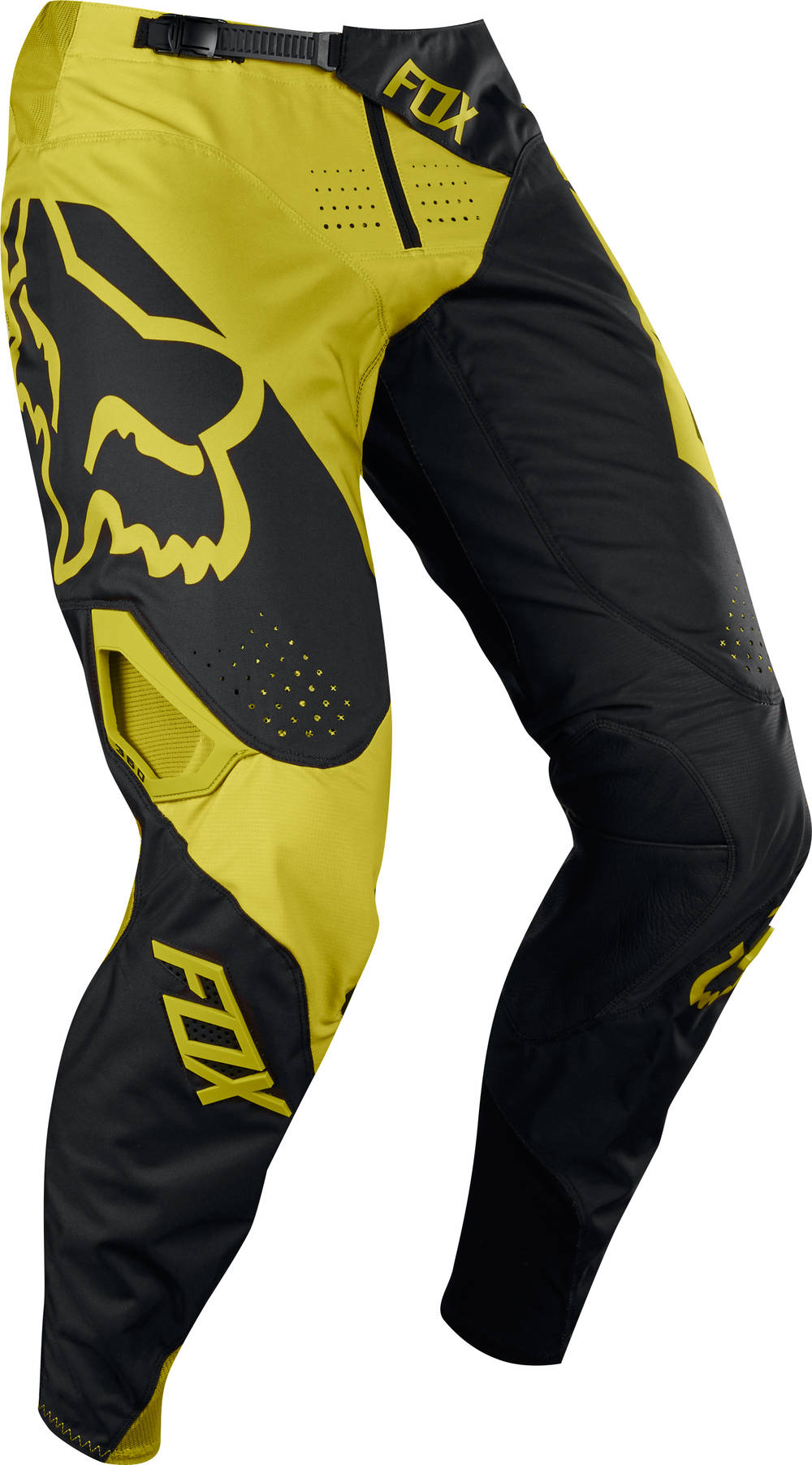 Брюки для мотокросса FOX 360 Preme чёрные/жёлтые 34