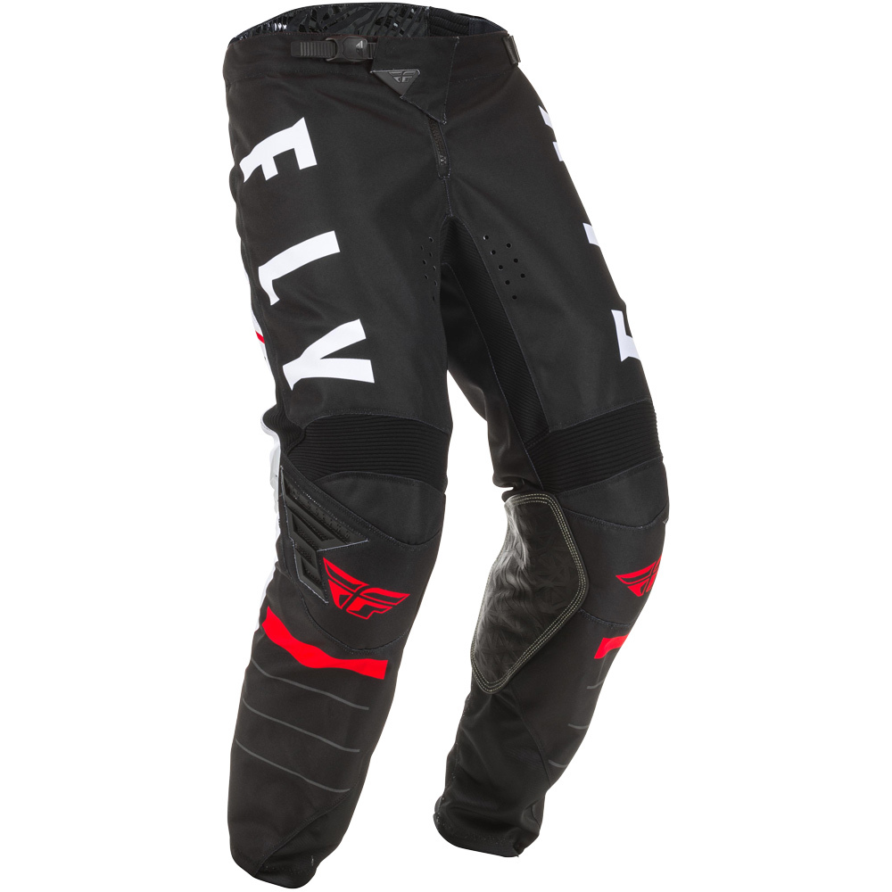 Брюки для мотокросса FLY RACING KINETIC K120 черные/белые/красные (2020) 36