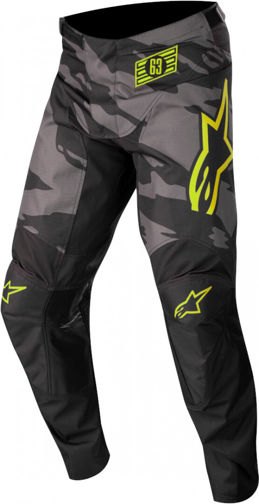 ALPINESTARS Мотобрюки кроссовые RACER TACTICAL PANTS (черно-серо-камуфляжно-желтый, 1154, 34)