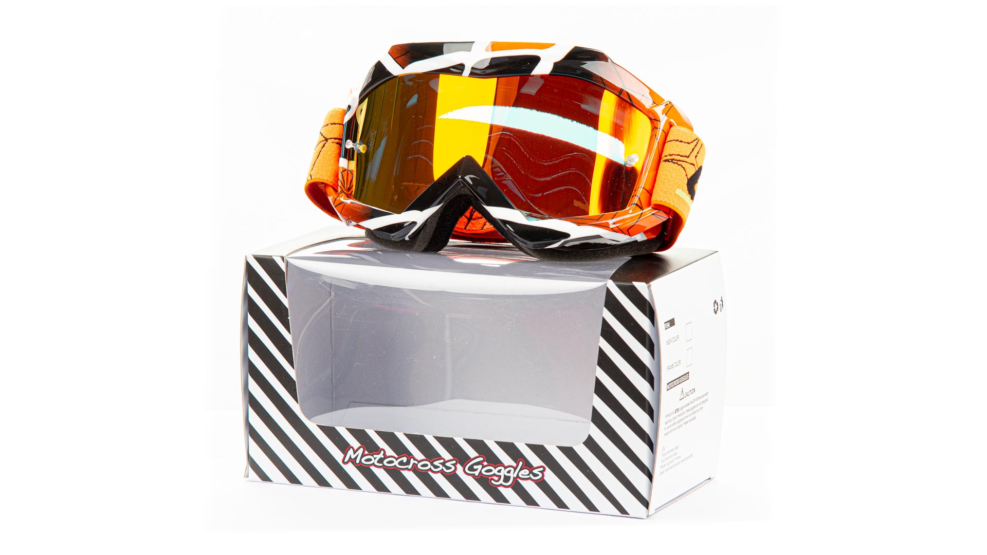 Очки Мотокросс GTX 5016 оранжевые