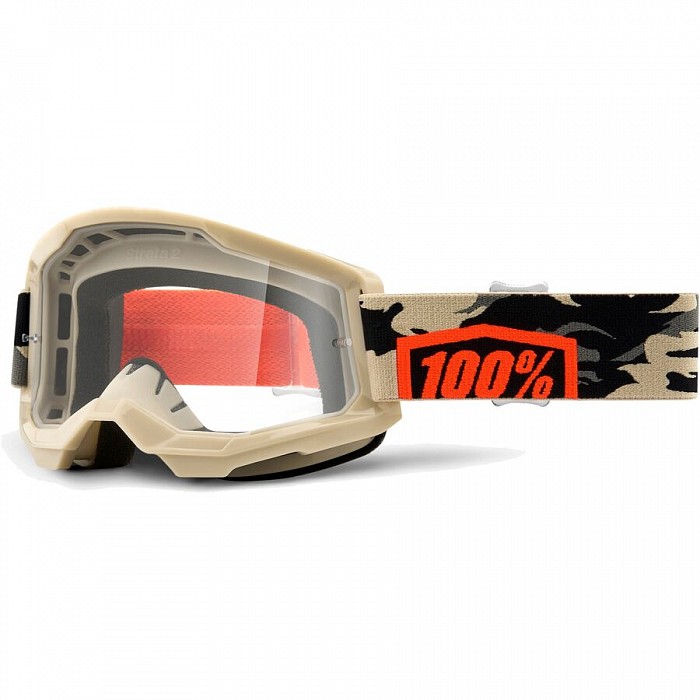 Очки 100% Strata 2 Goggle Kombat / Clear Lens (50421-101-10)