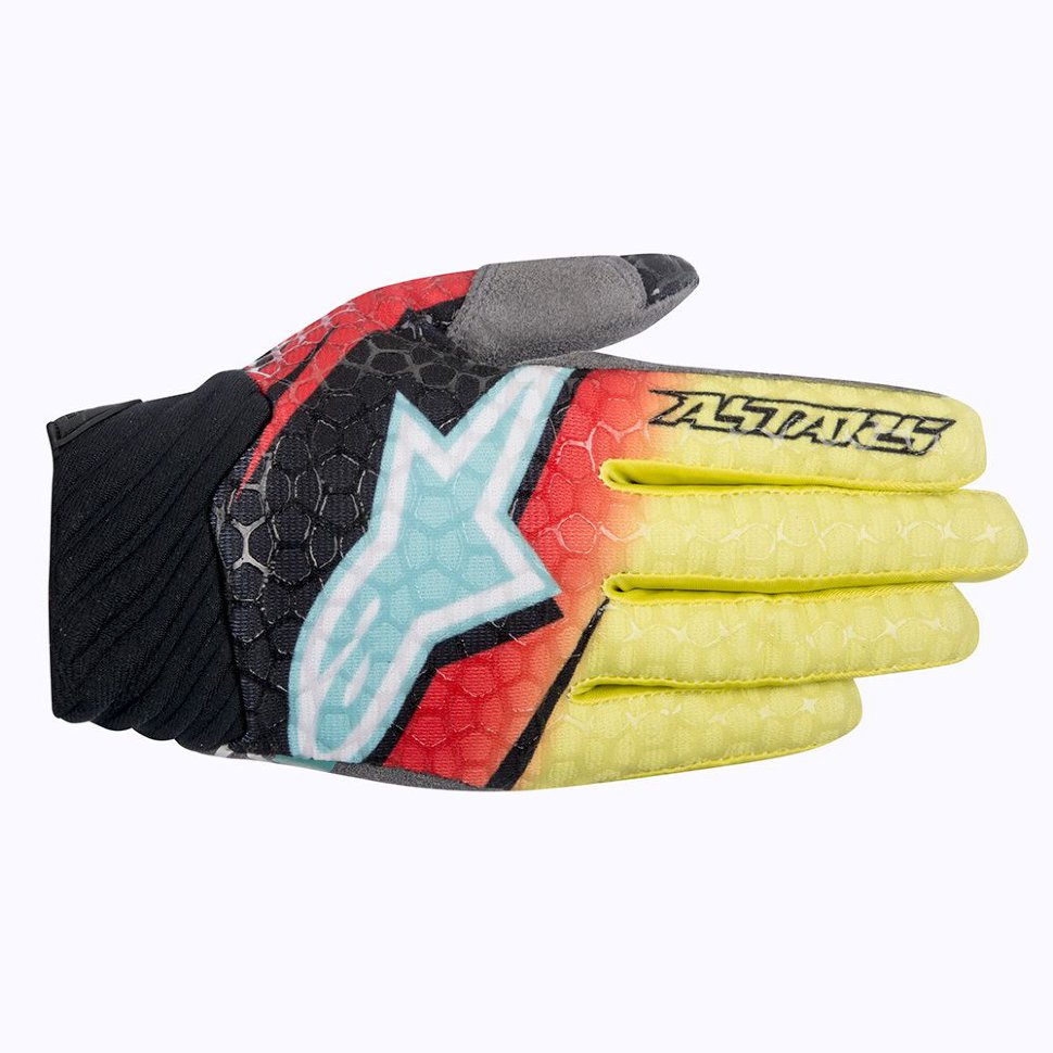 Мотоперчатки TECHSTAR VENOM оранжево-бело-темно-синий, 429, XXL