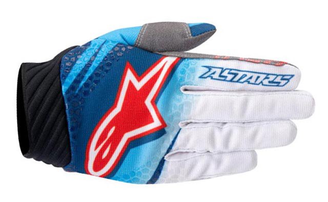 Мотоперчатки TECHSTAR VENOM сине-белый, 727, XXL