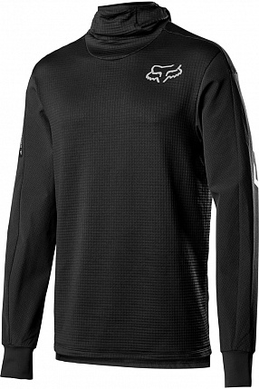 Мотоджерси Fox Defend Thermo Hooded Jersey Взрослый, M, черный, 2020 (23988-001-M)