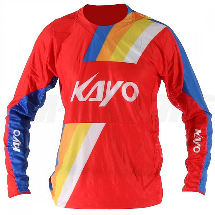 Футболка для мотокросса KAYO красная/синяя  XL