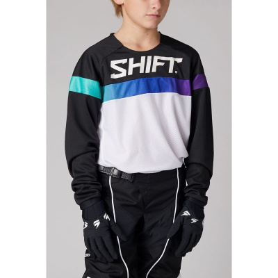 Мотоджерси подростковая Shift White Label Ultra Youth Jersey White/Ultraviolet, YS, 2021 (26385-476-YS)