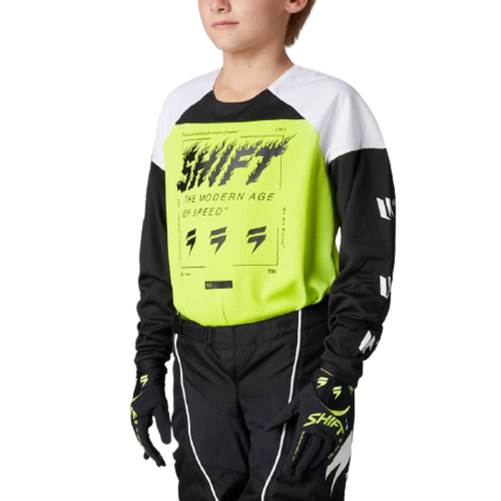 Мотоджерси подростковая Shift White Label Flame Youth Jersey 26381-130-YM