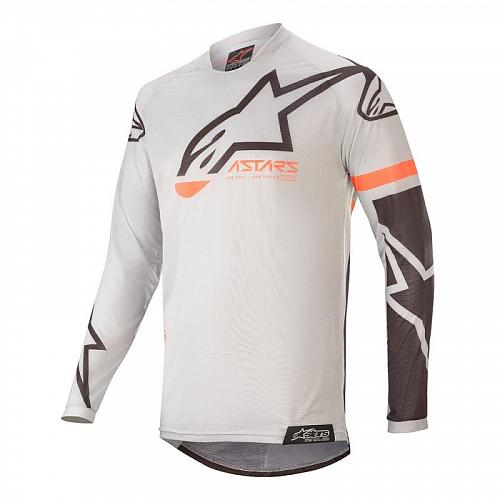 Джерси RACER TECH COMPASS JERSEY светло-серо-черный, 9210, M