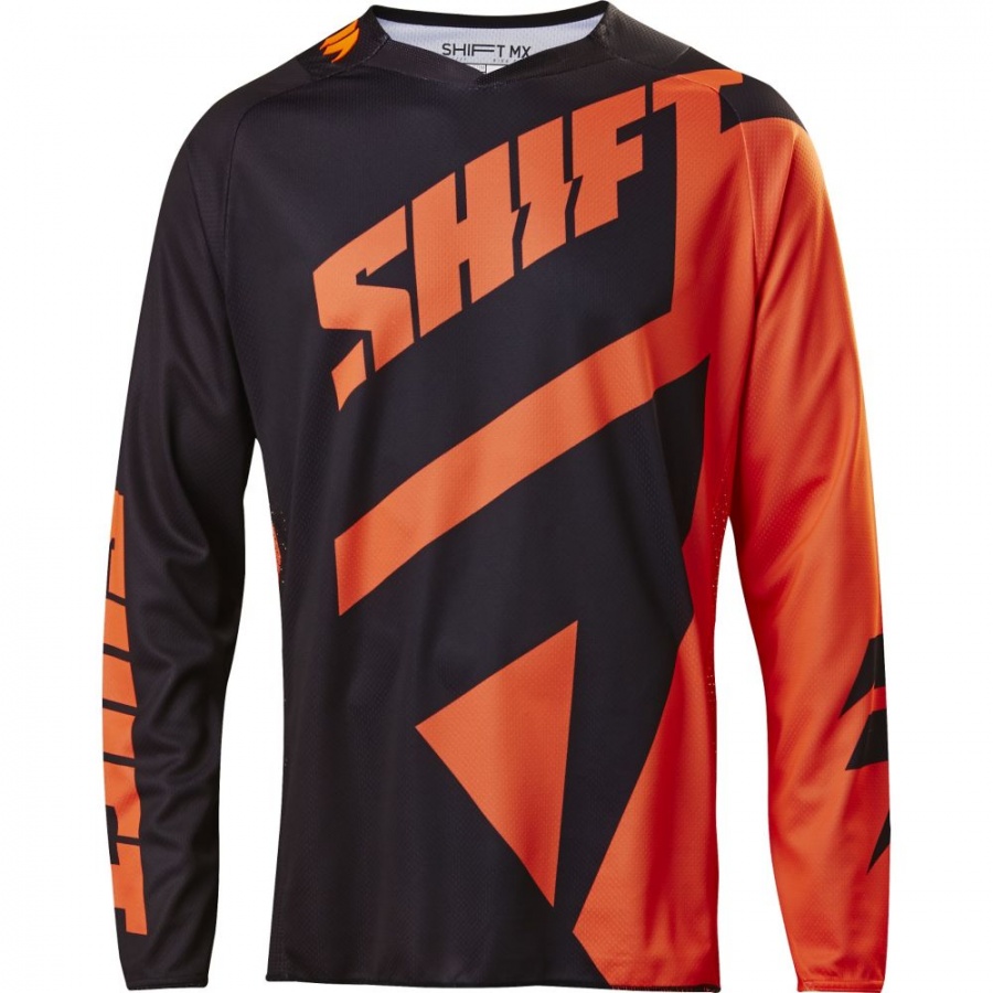 Мотоджерси Shift Black Mainline Jersey Black/Orange L (18764-016-L)