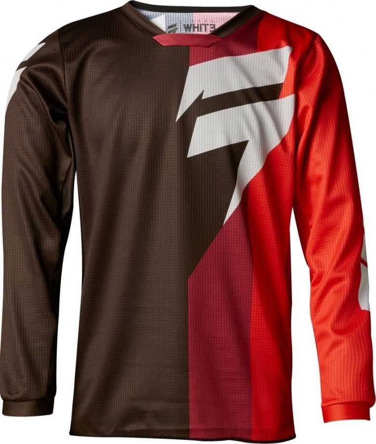 Мотоджерси подростковая Shift White Tarmac Youth Jersey черное / красное M (19354-017-M)