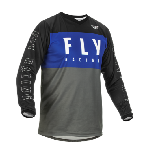 Джерси Fly Racing F-16 (2022) синий/серый/черный, XL