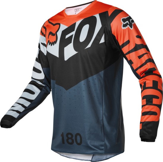 Мотоджерси Fox 180 Trice Jersey (Grey/Orange, XXL, 2022 (26728-230-2X))