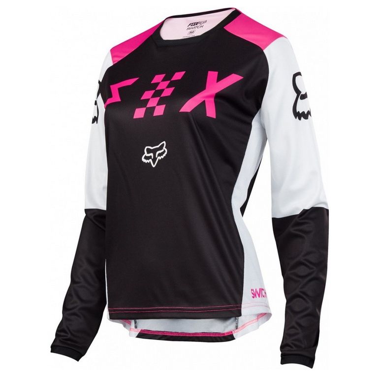 Мотоджерси женская Fox Switch Womens Jersey черное / розовое L (19465-285-L)