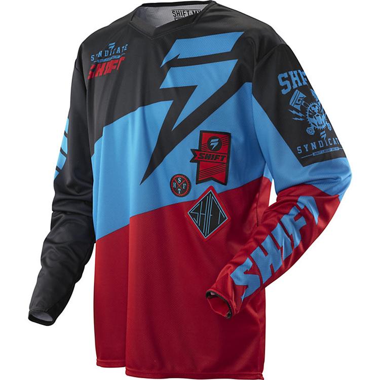 Мотоджерси Shift Faction Slate Jersey красное / черное M