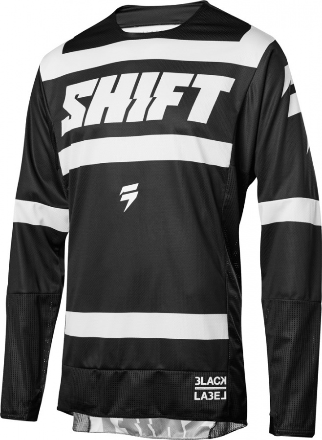 Мотоджерси Shift Black Strike Jersey черное / белое M (21883-018-M)