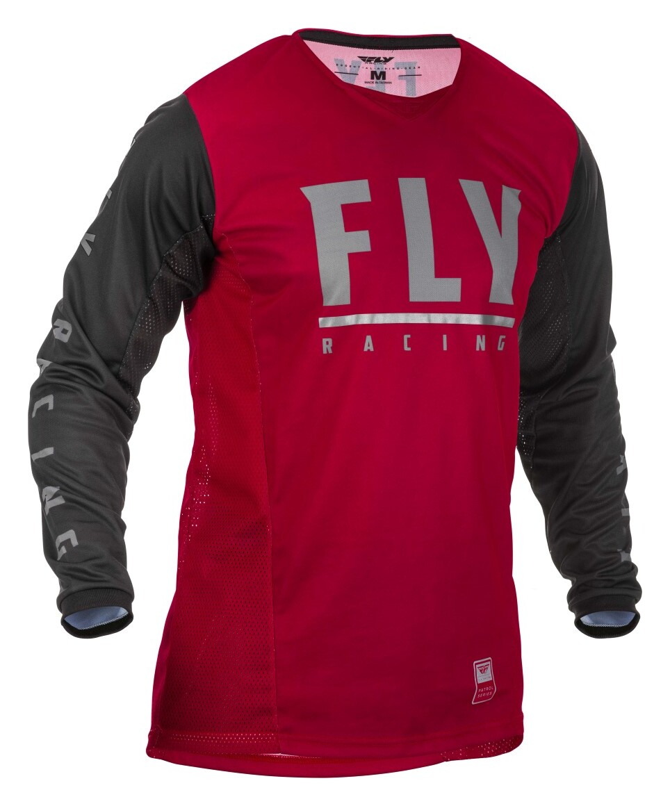 Футболка для мотокросса FLY RACING PATROL бордовая/черная (2020)   M