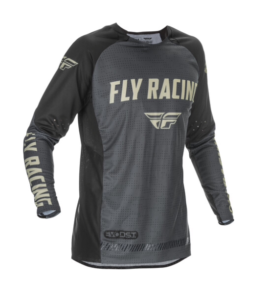 Футболка для мотокросса FLY RACING EVOLUTION DST черная/серая (2020)   S