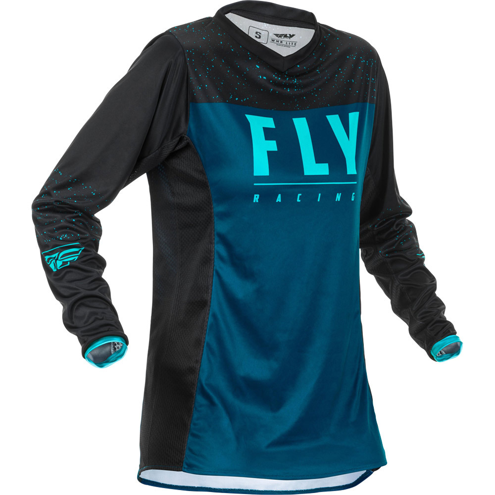 Футболка для мотокросса женская FLY RACING WOMEN'S LITE синяя/голубая/черная (2020) L