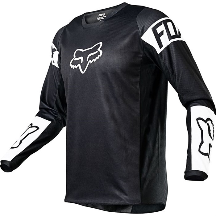 Мотоджерси подростковая Fox 180 Revn Youth Jersey (Black/White, YL, 2021 (25862-018-YL))