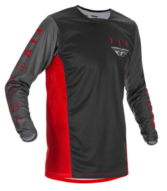 Джерси FLY RACING KINETIC K121 красная/серая/черная 2021 S