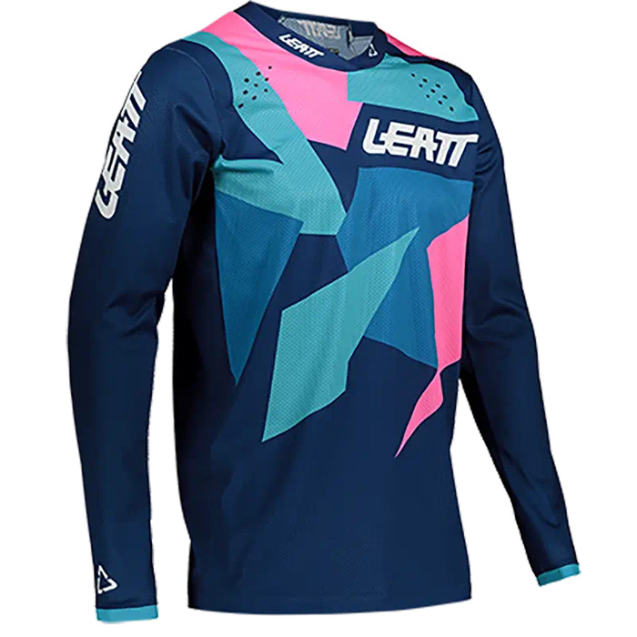 Мотоджерси Leatt Moto 4.5 Lite Jersey Blue/Pink XL