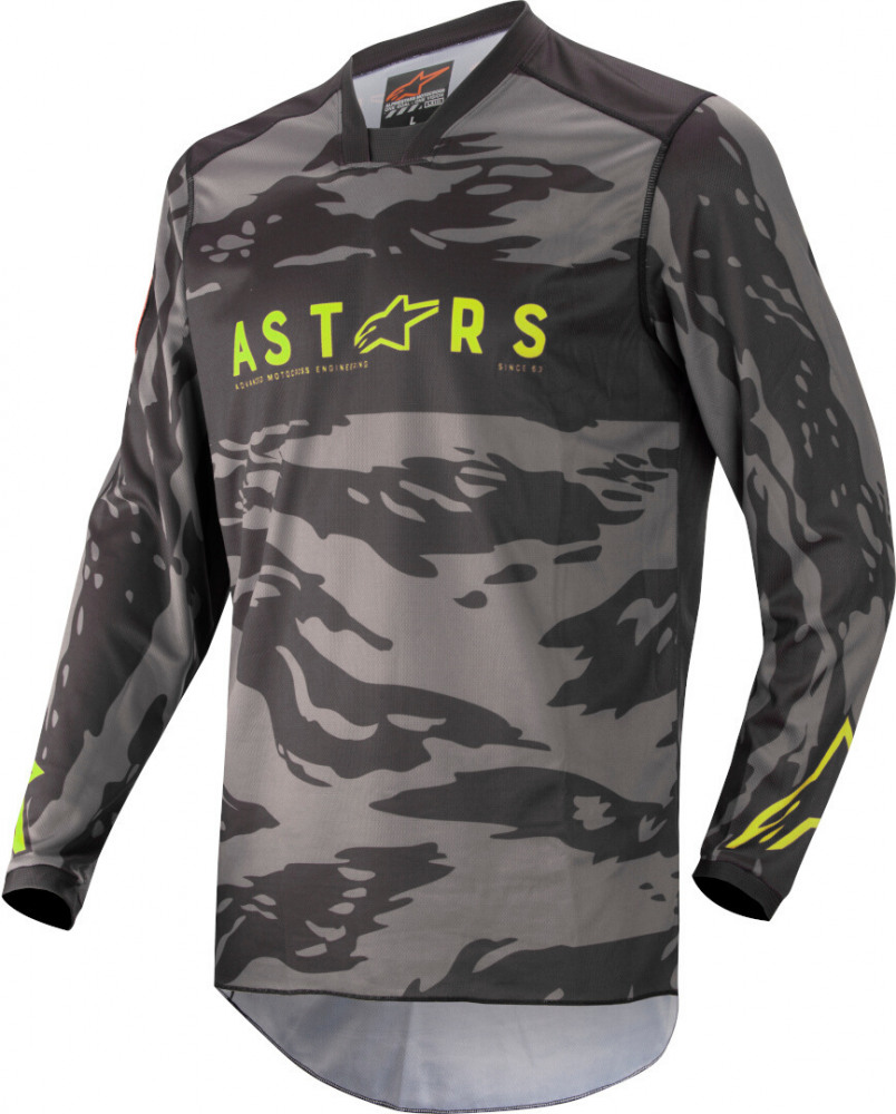 ALPINESTARS Джерси RACER TACTICAL JERSEY (черно-серо-камуфляжно-желтый, 1154, L)