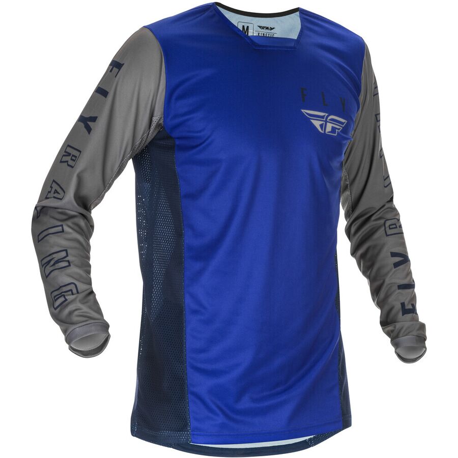 Джерси FLY RACING KINETIC K121 синяя/серая 2021 L