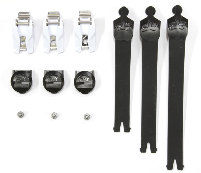 Стрепы к мотоботам с застежками Fox 2020 Comp Strap Kit/Buckle/Pass (Black, OS, 2021 (27350-001-OS))