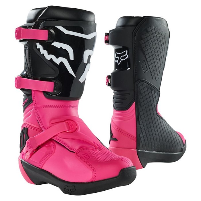 Мотоботы подростковые Fox Comp Youth Boot (Black/Pink, 5, 2021 (27689-285-5))