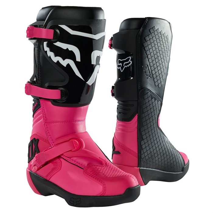 Мотоботы женские Fox Comp Womens Boot (Black/Pink, 8, 2021 (27690-285-8))