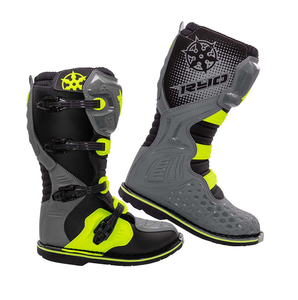 Мотоботы RYO Racing MX3, серый (Серый, 44, 304402-6)