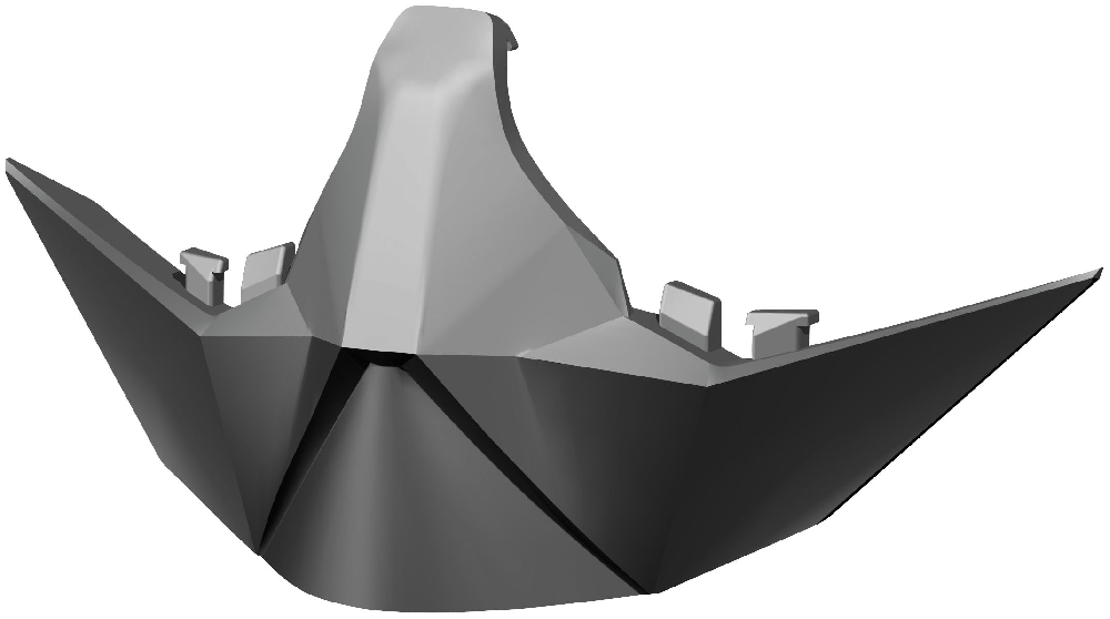 Носовой дефлектор Hustle MX чёрный