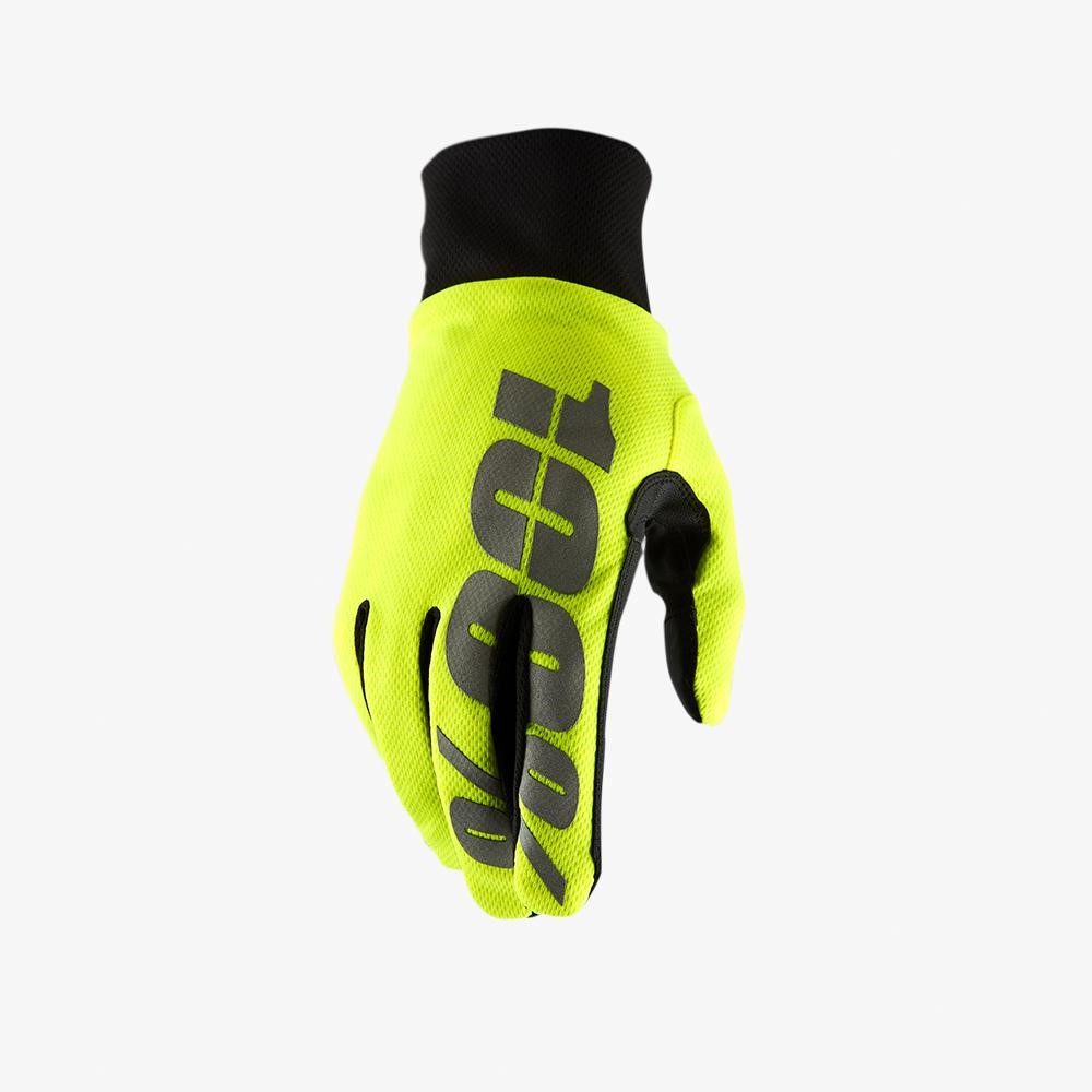 Мотоперчатки 100% Hydromatic Waterproof Glove (Neon Yellow, M, 2021 (10011-004-11))