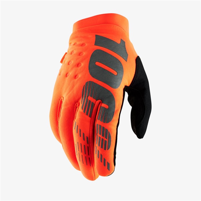 Мотоперчатки подростковые 100% Brisker Youth Glove (Fluo Orange, M, 2021 (10016-260-05))