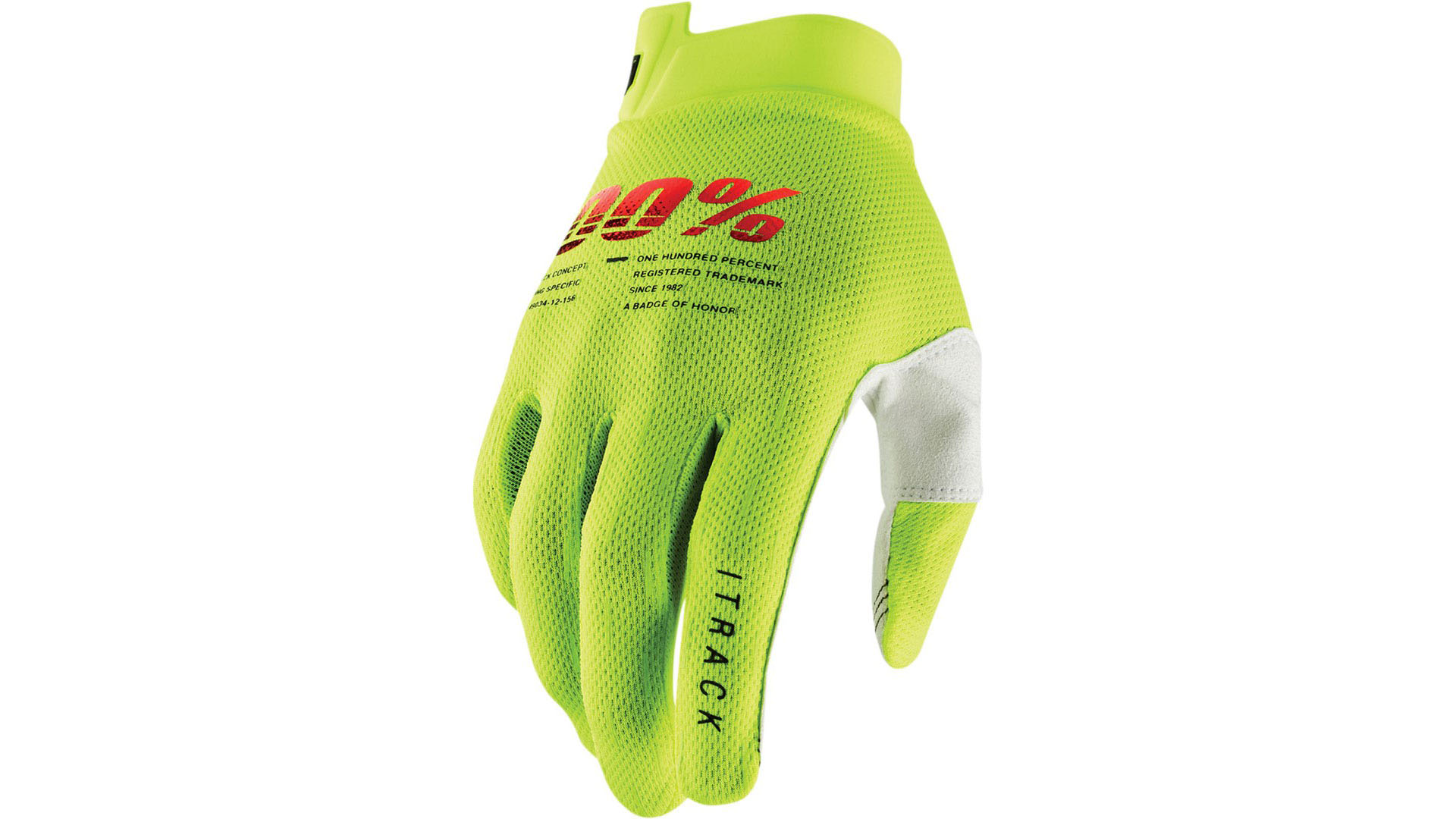 Мотоперчатки 100% ITrack Glove (Fluo Yellow, XL, 2022 (10008-00013))