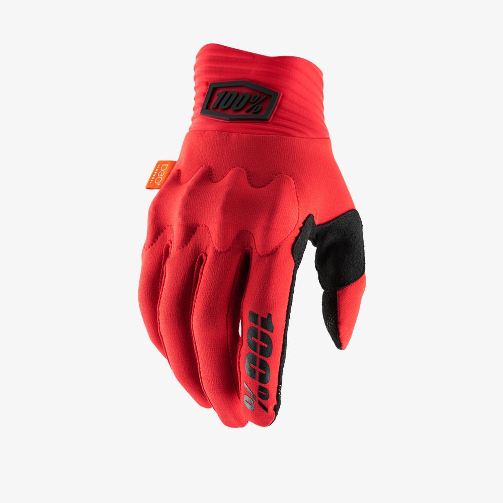 Мотоперчатки 100% Cognito D3O Glove (Red/Black, S, 2021 (10013-013-10))