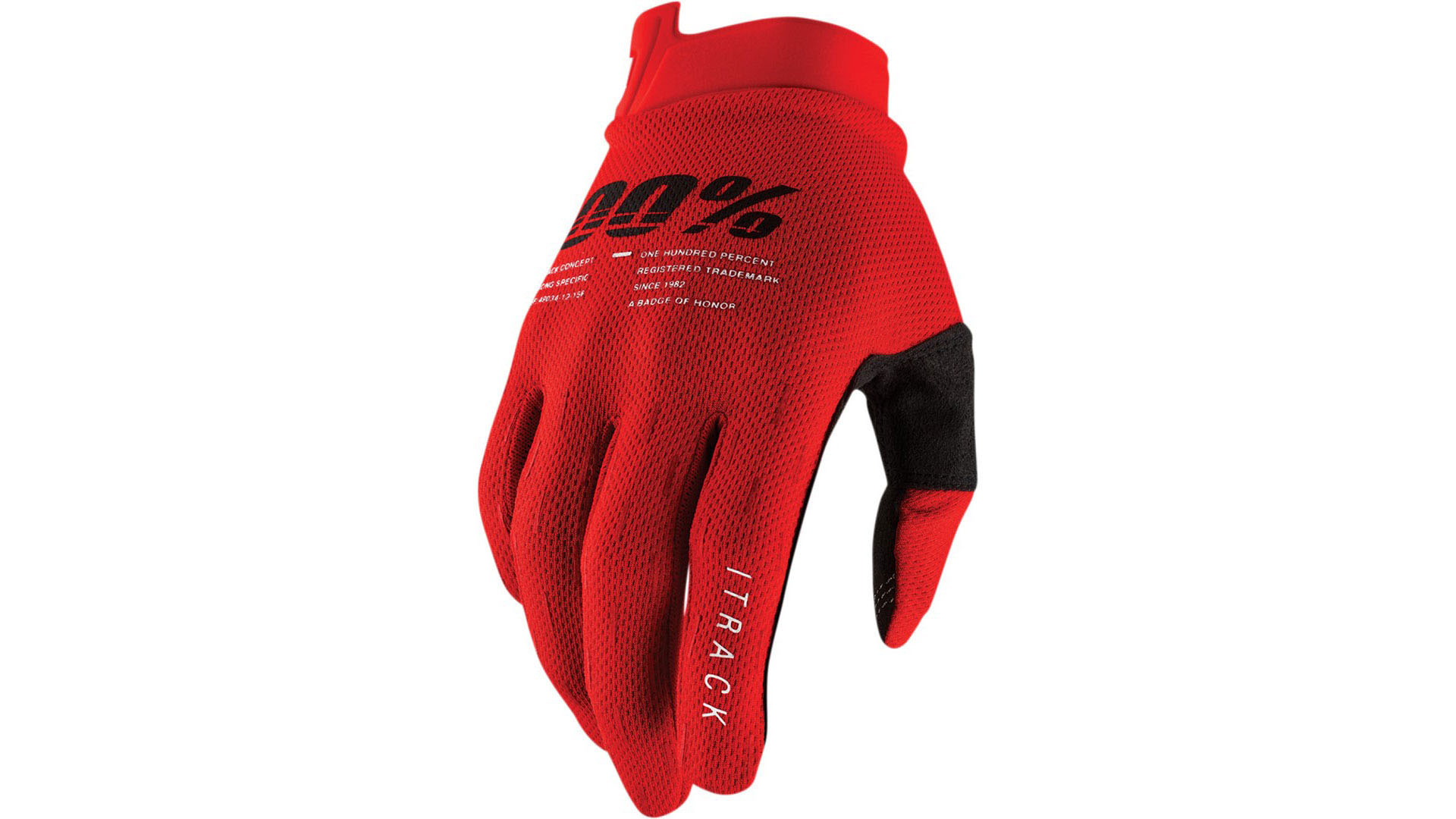 Мотоперчатки 100% ITrack Glove (Red, L, 2022 (10008-00017))