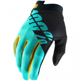 Мотоперчатки 100% ITrack Glove Black/Aqua M (10015-215-11)