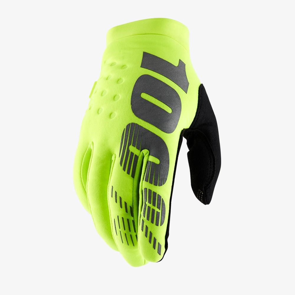 Мотоперчатки подростковые 100% Brisker Youth Glove (Fluo Yellow, XL, 2021 (10016-004-07))