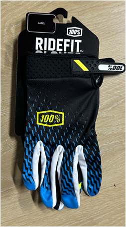 Мотоперчатки 100% Черный/Синий Размер XL