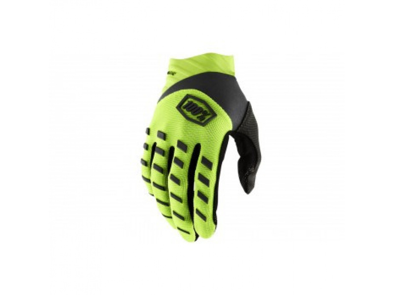 Мотоперчатки подростковые 100% Airmatic Youth Glove (Fluo Yellow/Black, L, 2022 (10001-00006))